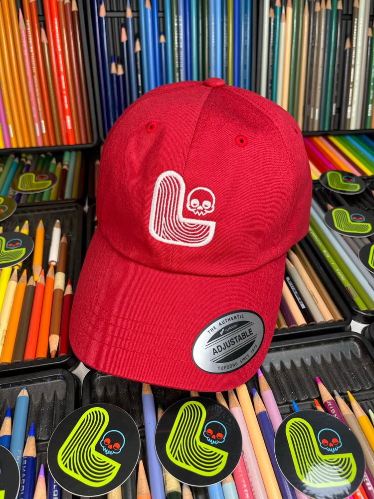 Image of Lowensky logo hat (Cranberry)
