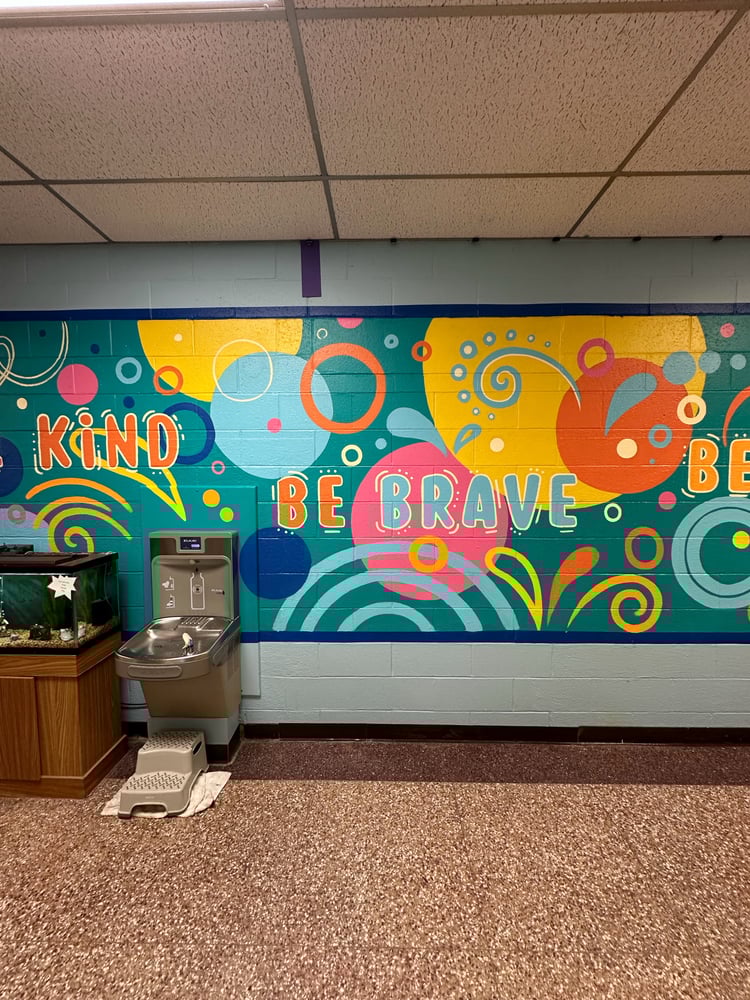 Image of 2025 Caroline Street elementary school mural 