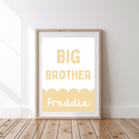 Image 2 of Brother Scallop Personalised Print 