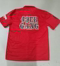 Image 2 of "GANG" WORK SHIRT (Red)