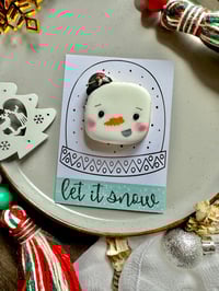 Let it snow cookie card