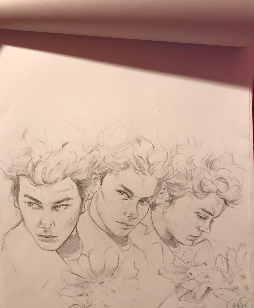 Image of Original River Phoenix Drawing