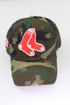 Red Sox Distressed Camo Dad Hat