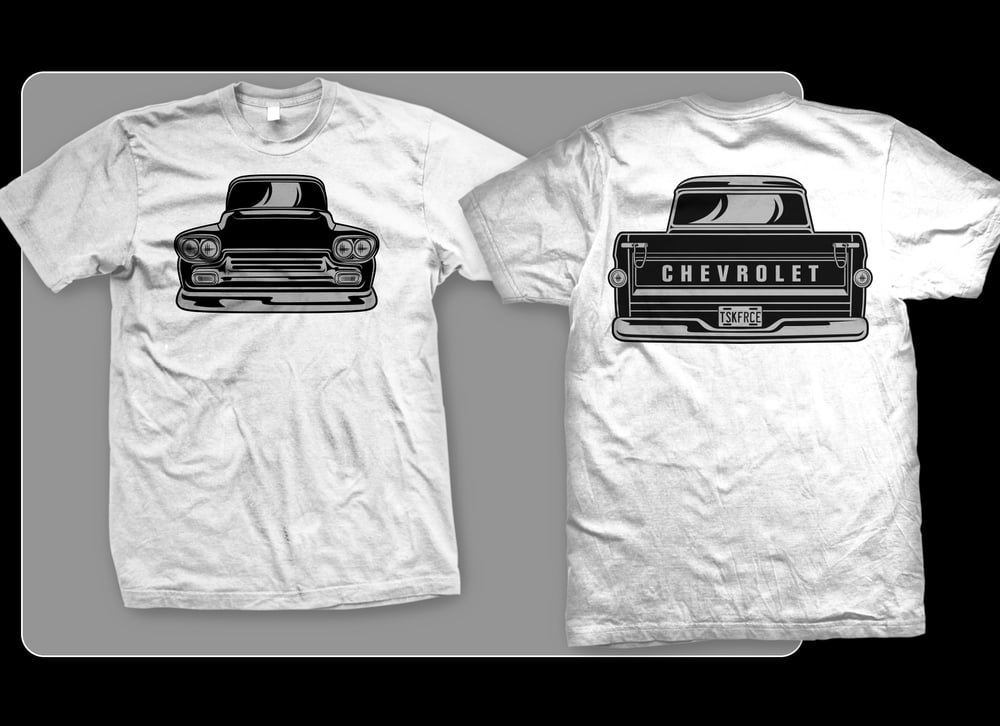 Image of 58-59 Apache Front & Rear T-shirt (WHITE)
