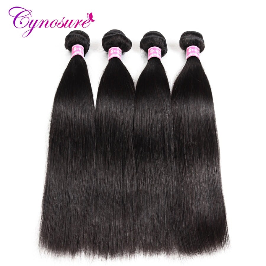 Image of Peruvian Straight Human Hair 4 Bundles