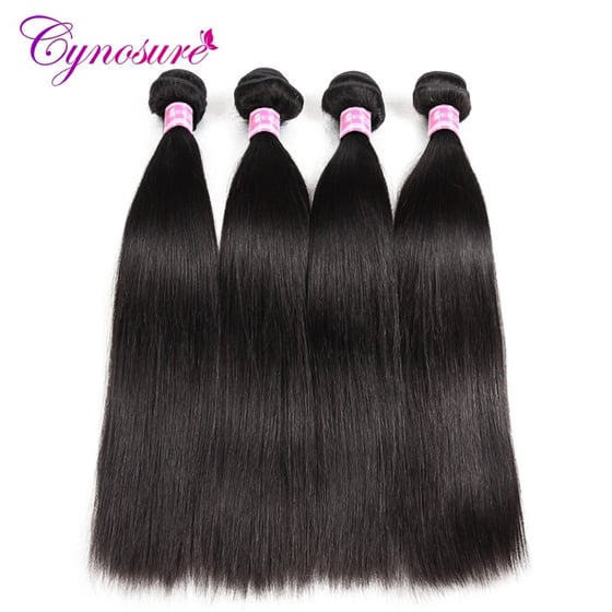 Image of Peruvian Straight Human Hair 4 Bundles