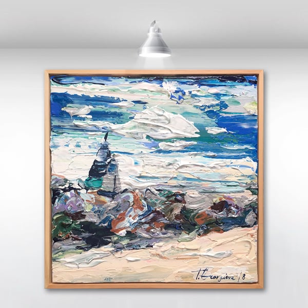 Image of Coastal no.30 - 30x30cm framed