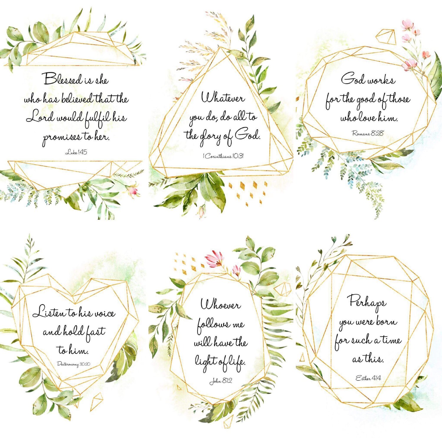 Image of 'Greenery Gifts' Encouragement Cards