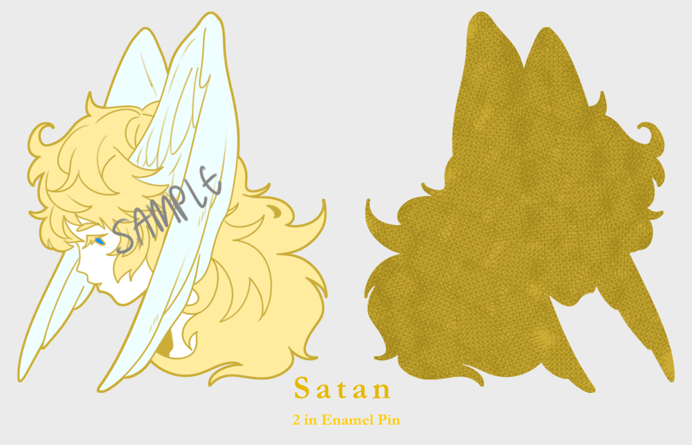 Image of Satan 2in Enamel Pin