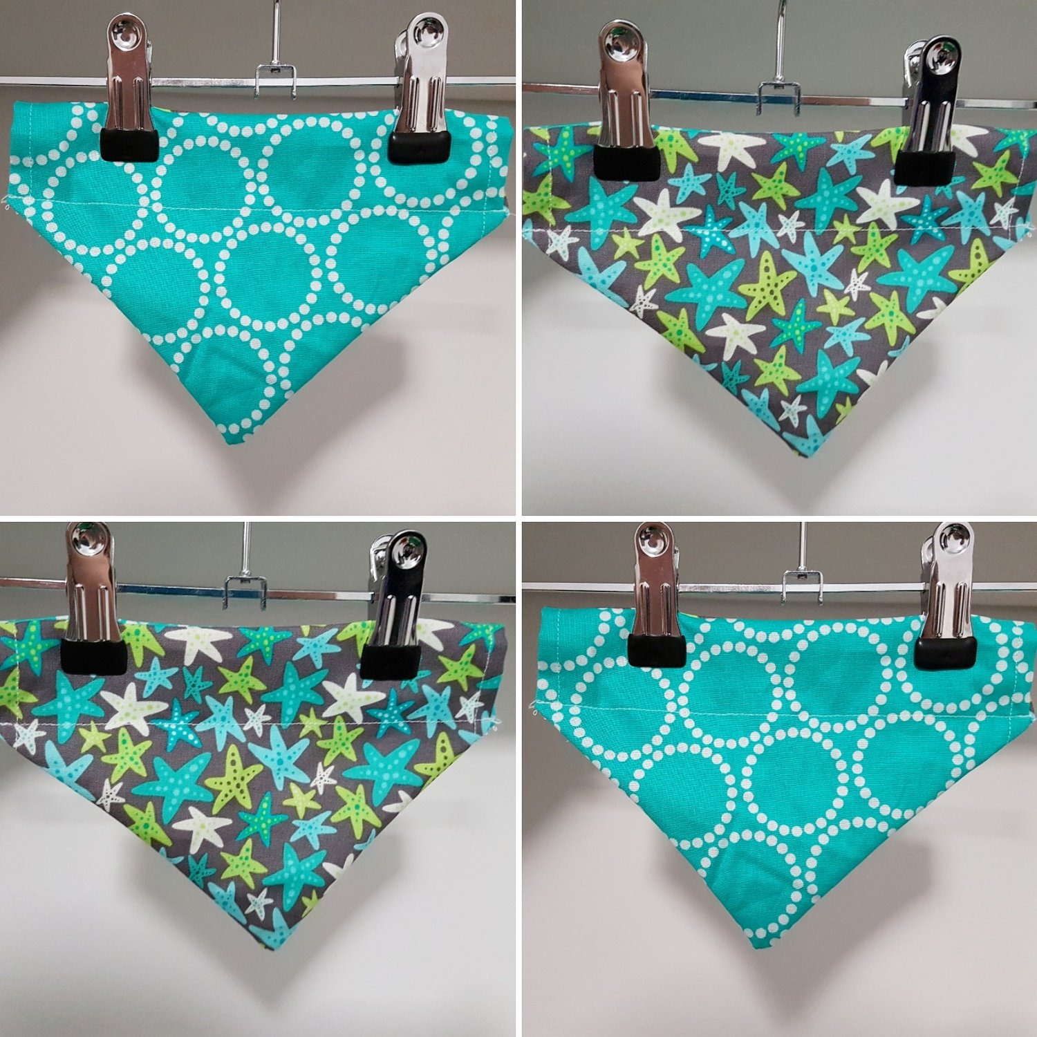 Image of Reversible bandana - Starfish Circles