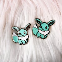 LE60 Mint Fennec Fox Enamel Badge