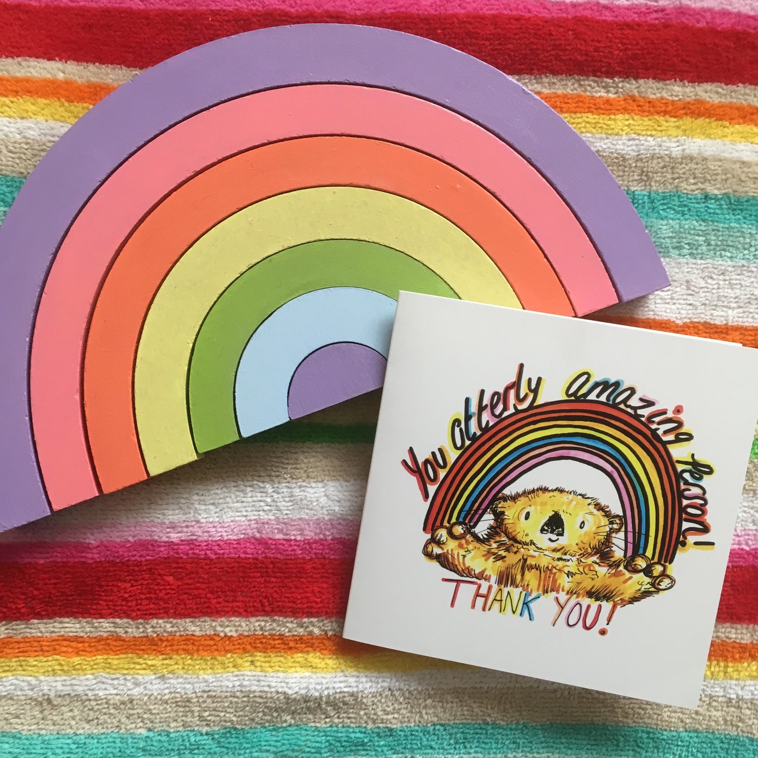 Image of Thank you Otter Greeting Card