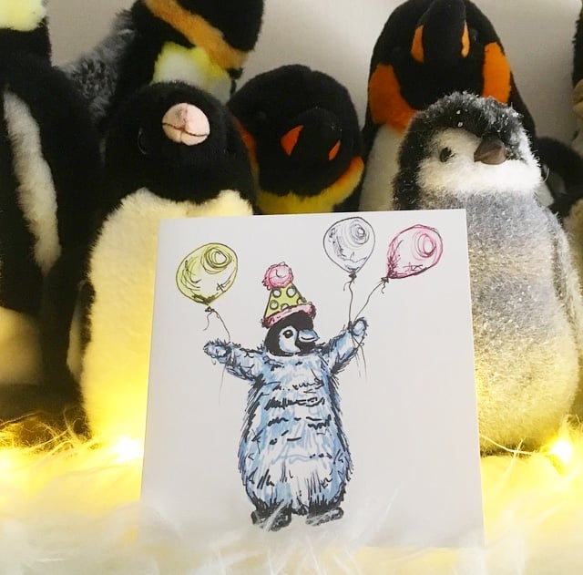 Image of Penguin Greeting Card