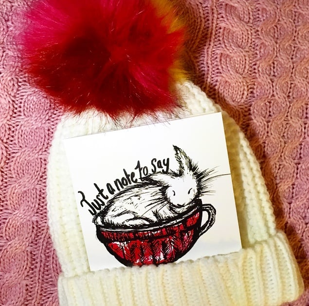 Image of Just A Note To Say Greeting Card