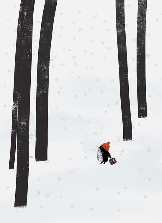 Image of Winter Tourist Print