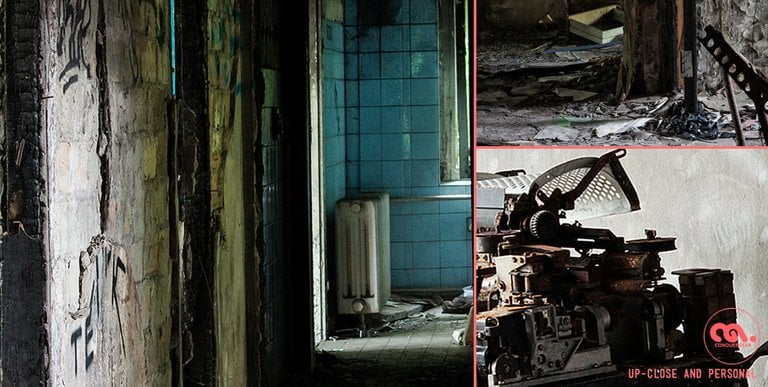 No More Chess - Burnt out Corridor