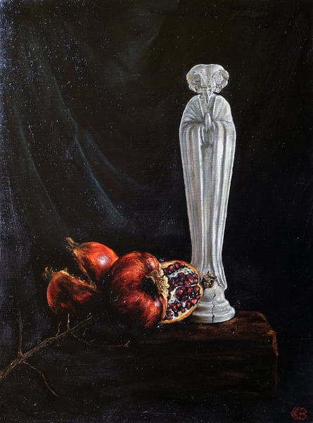 Image of Falcon Madonna and Pomegranates (Limited Edition)