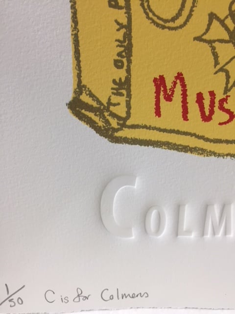Image of C is for Colmans- Original sketch