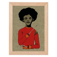 Image 1 of Afro Spike Print