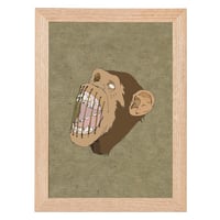Image 1 of Monkey in Stitches Print