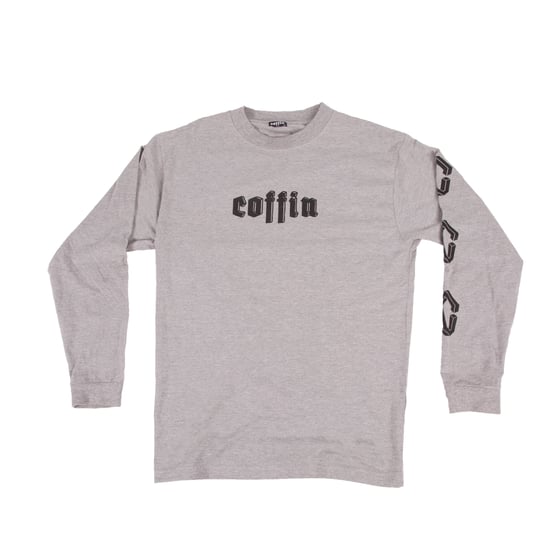 Image of 3logo longsleeve - Heather Grey