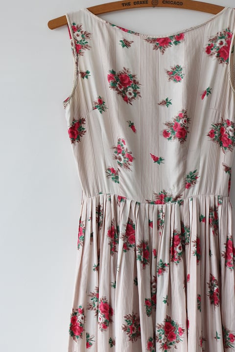 Image of SOLD Jerry Gilden Striped and Floral Dress