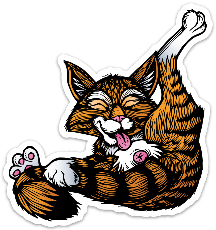 Buttlicker Cat Sticker
