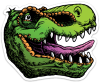 T-rex head sticker