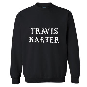 Image of "Travis Karter" Sweatshirt (BLACK/WHITE/PINK)