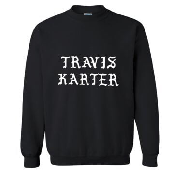 Image of "Travis Karter" Sweatshirt (BLACK/WHITE/PINK)