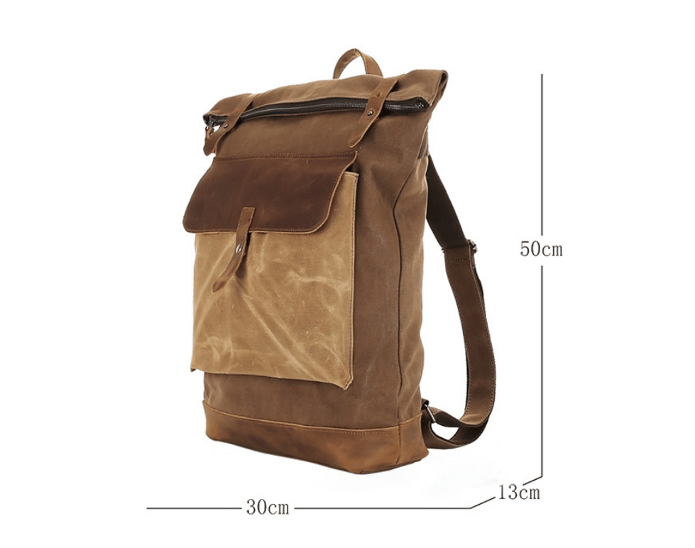 waterproof canvas rucksack