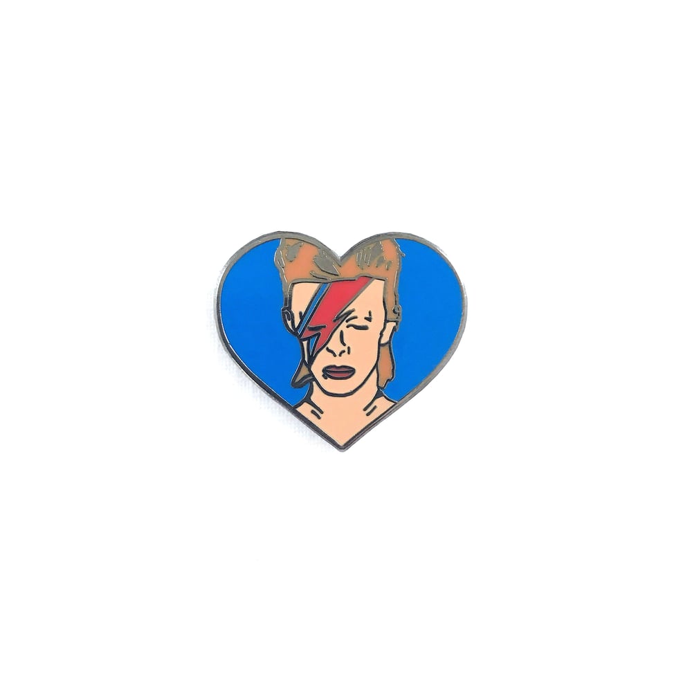 Image of David Bowie Hard Enamel Pin