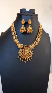 Image 4 of Temp_7010- Temple Jewelry Necklace Set Featuring Goddes