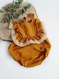 Image 2 of Boho photosession girls outfit | Giuseppina bodysuit | age 12 months | orange