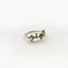 Odette 3 Stone Emerald Ring