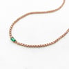 Stardust Emerald Tennis Necklace