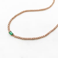 Image 1 of Stardust Emerald Tennis Necklace