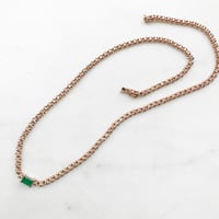 Image 3 of Stardust Emerald Tennis Necklace