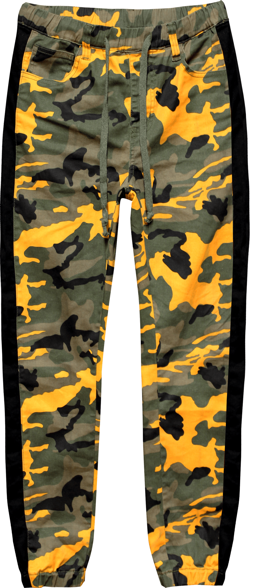 Image of YELLOW CAMO JOGGER PANTS