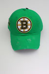 Bruins Green Distressed Dad Hat