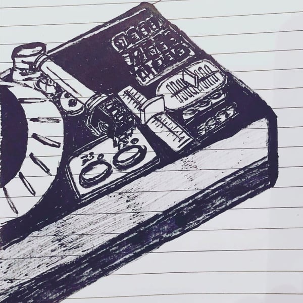 Image of Turntable print A4