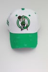 Celtics Kelly/White 2-Tone Distressed Dad Hat