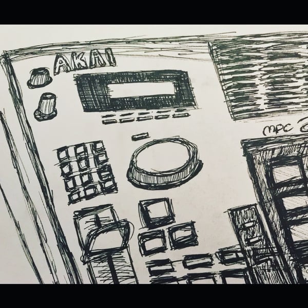 Image of Akai MPC A4 print