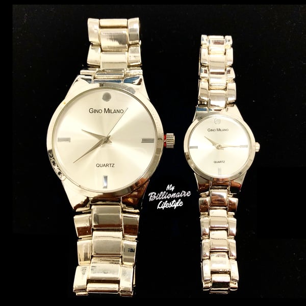 Image of His and Hers Watch Set - Silver