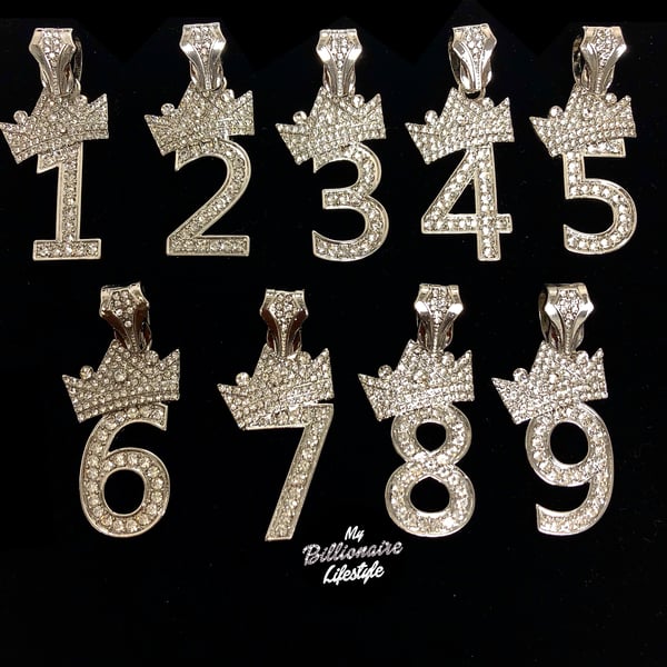 Image of Crown Numbers - SILVER