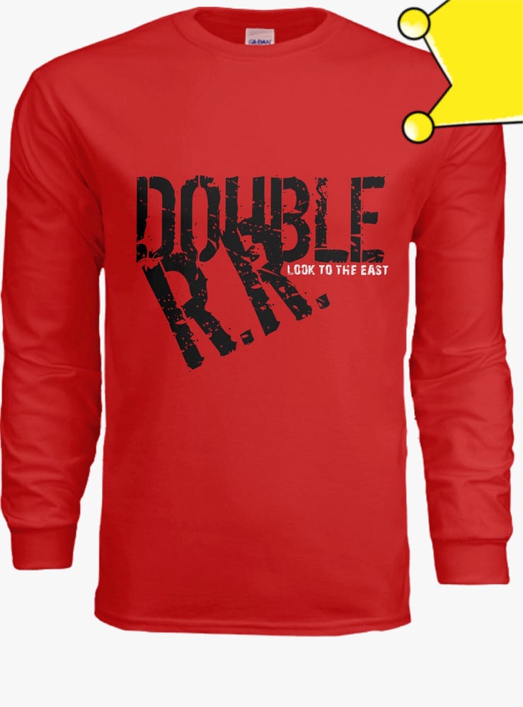 Image of Red Double R Long Sleeve Tshirt