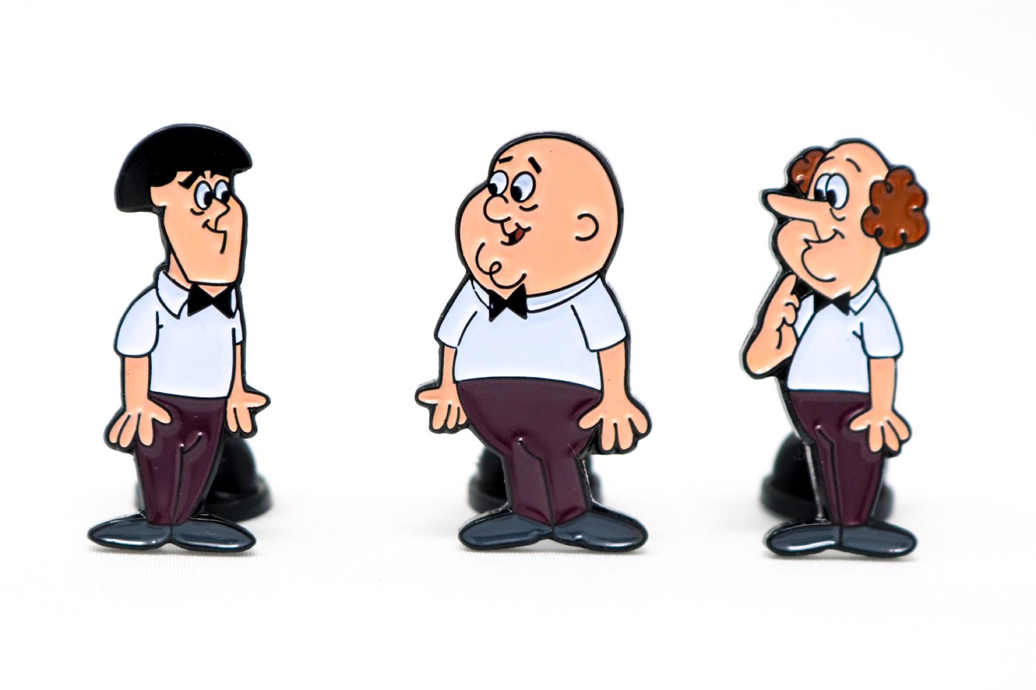 The Three Stooges - The New Three Stooges Enamel Pin Set | Rockin Pins