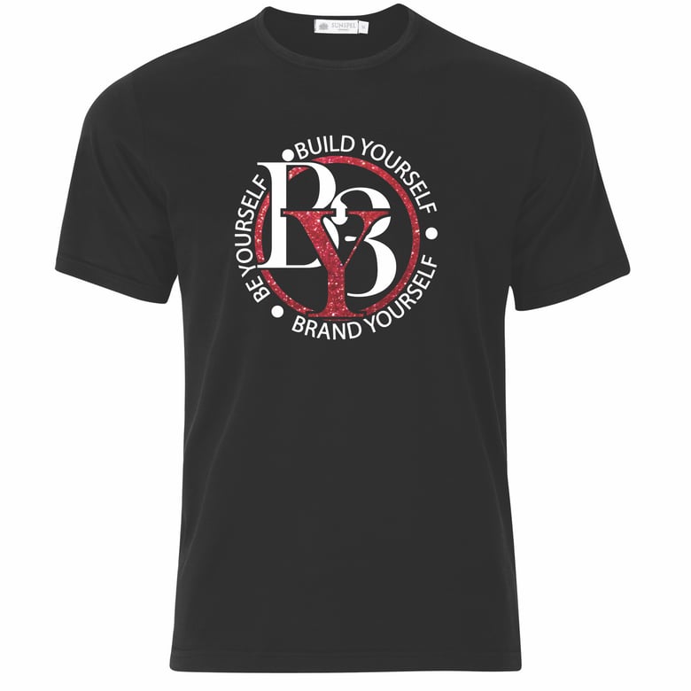 Image of By3 Red Black & White Tee