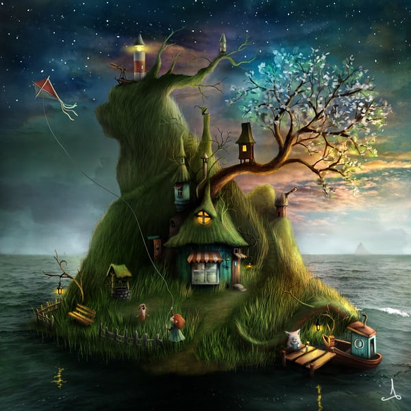 "Felicias Island" (spring) - Alexander Jansson Shop