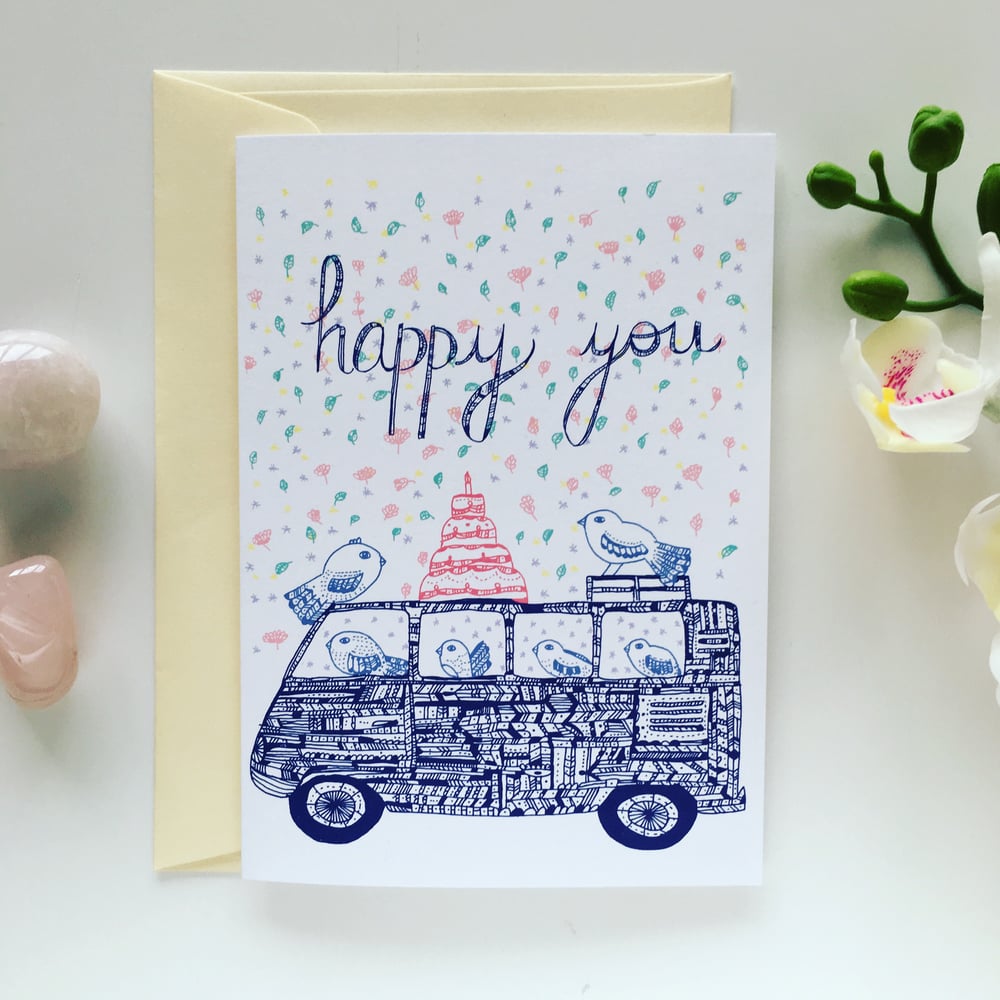 Image of Greeting Card *Happy you*